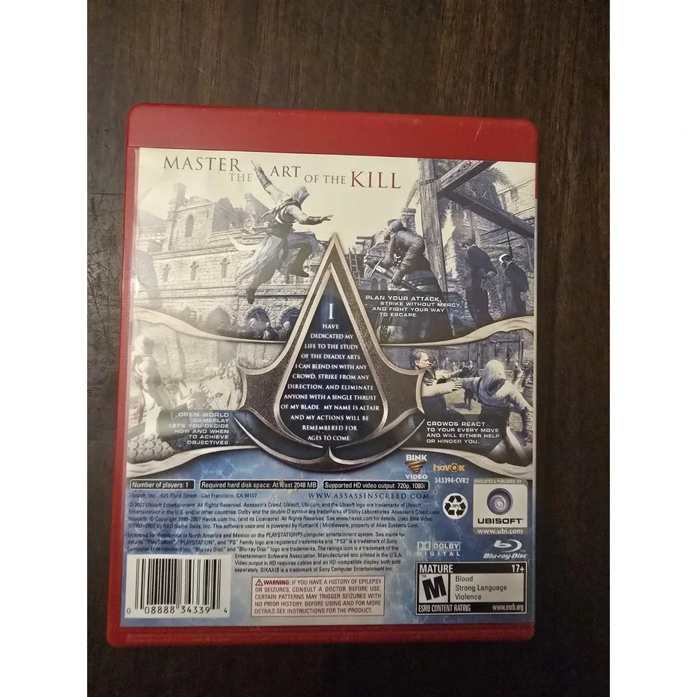 Assassin's Creed PS3 PlayStation 3 Complete CIB Greatest Hits‎ TESTED